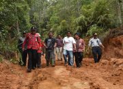 Bupati Humbahas Tinjau Rehabilitasi Jalan di Sijamapolang