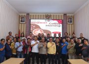 HUT Bhayangkara Ke -79, Polres Humbahas gelar Coffe morning bersama Insan Pers