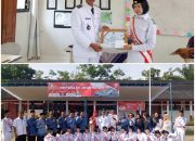 DENGAN JIWA DAN SEMANGAT NASIONALISME YANG TINGGI, DESA SANTAN SARI KECAMATAN SEMBAWA KABUPATEN BANYUASIN LAKSANAKAN UPACARA PERINGATAN HUT RI YANG KE 80