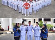 SISWA SMAN 3 BANYUASIN III FASHA ASHAR SURILAH DI PERCAYA DAN DIDAULAT MENJADI KOMANDAN PASUKAN UPAYACARA PERINGATAN HUT RI KE 80 DI KABUPATEN BANYUASIN 