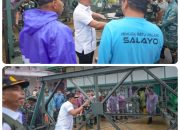 Bupati Solok Tinjau Progres Jembatan Bailey di Sawah Suduik, TNI Kerahkan Dua Batalion