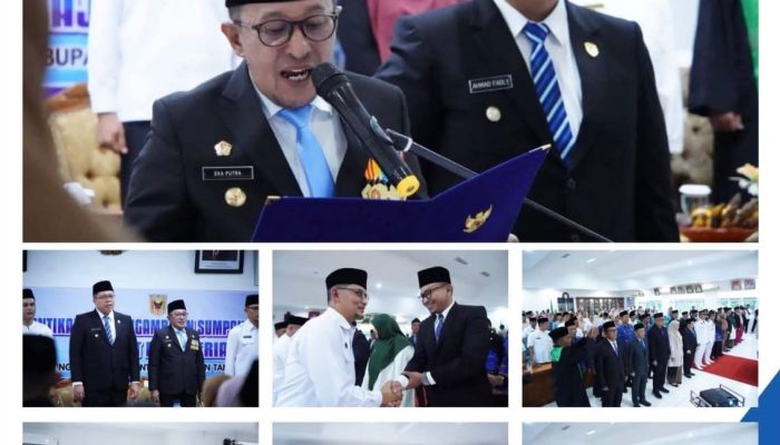 Eka Putra Lantik 28 Pejabat Baru, Dorong ASN Lebih Profesional