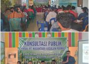 CAMAT BALAI JAYA KAB ROHIL RIAU BUKA KONSULTASI PUBLIK AMDAL OLEH PT. NUSANTARA ANDALAN PERMAI (NAP) DI GEDUNG AULA KECAMATAN