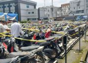 8 Unit Motor Hadirkan Polres OKU Hasil Ungkap Curanmor pada Rilis Polda Sumsel