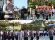 Ikuti Apel Pagi Polres OKU Memberian Penghargaan Personel Polda Sumsel