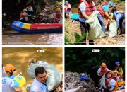 MEMPERINGATI HARI AIR SEDUNIA , PDAM TIRTA ASASTA DEPOK BERSIHKAN DAS CILIWUNG