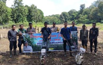 Bersama Petani Polsek Semindang Aji Tanam Jagung di OKU, Target Swasembada Pangan